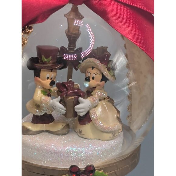 Victorian Mickey & Minnie Christmas Ornament - Picture 5 of 10